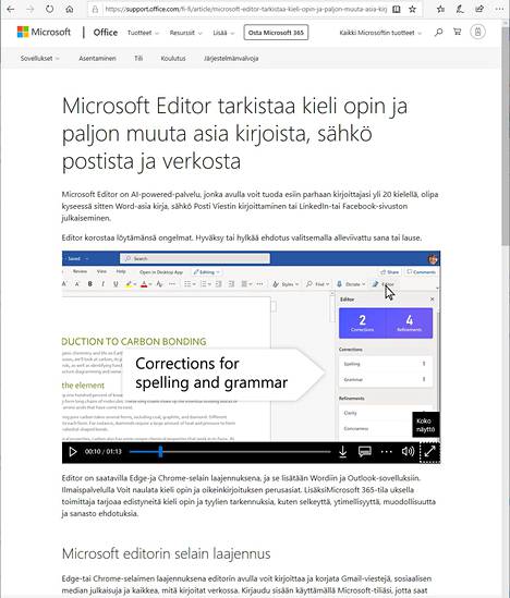Microsoft Editor tarkistaa kieli opin asia kirjoista ja sähkö postista” –  nyt ei mennyt ihan putkeen - Digitoday - Ilta-Sanomat