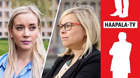 Saara Hyrkkö ja Sofia Virta kamppailevat vihreiden puheenjohtajuudesta. HAAPALA-TV:N suora kaksintaistelu kello 14.30.