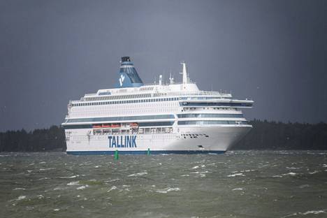 Silja Europa saapumassa Helsinkiin elokuussa 2021.