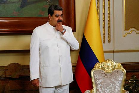 Venezuelan presidentti Nicolas Maduro kuvattiin palatsissaan Caracasissa elokuun lopulla. 