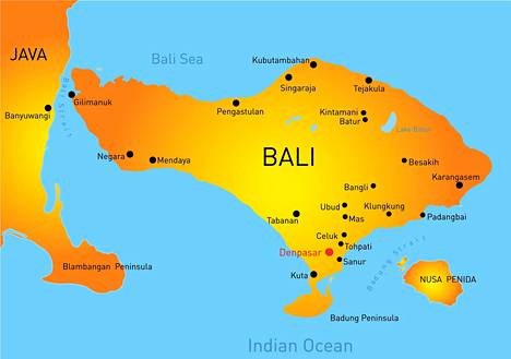Bali sijaitsee lähes päiväntasaajalla. Se tunnetaankin matkailijoiden keskuudessa varsinaisena paratiisisaarena.