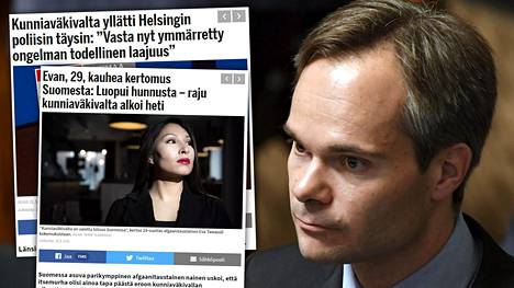 Sisäministeri Kai Mykkänen (kok) suhtautuu kunniaväkivaltaan erittäin tiukkasanaisesti.