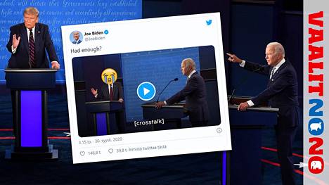 Joe Biden julkaisi keskiviikkona vastaehdokastaan Donald Trumpia pilkkaavan kampanjavideon Twitter-tilillään.