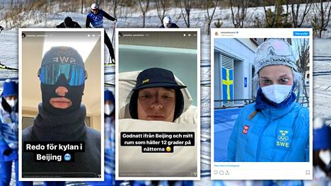 Ruotsalaiset olympiaurheilijat Sebastian Samuelsson ja Stina Nilsson ovat kertoneet sosiaalisessa mediassa olympiakylän hyytävistä oloista.