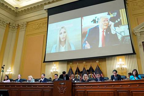 Ivanka Trumpin tutkintakomitealle antama lausunto esitettiin kuulemisessa 16. kesäkuuta.