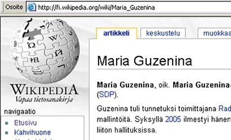 Wikipediaa muokattiin, Guzenina teki rikosilmoituksen - Kotimaa -  Ilta-Sanomat