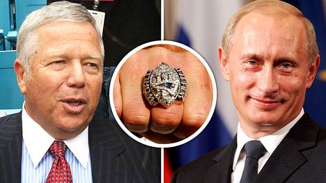 NFL-joukkue New England Patriotsin omistaja Robert Kraft tapasi Vladimir Putinin Venäjällä 2005. Tapaamisen aikana Kraftin arvokas mestaruussormus livahti Putinin taskuun.