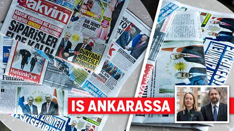 Ilta-Sanomat löysi Ankarasta useita turkkilaislehtiä, joiden etusivun uutinen Suomen ja Turkin Nato-sopu oli. 
