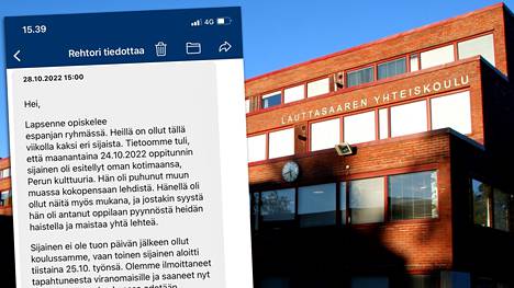 Tapaus sattui Lauttasaaren yhteiskoulussa Helsingissä.