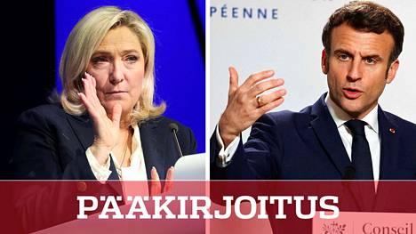 Ranskan presidentinvaalien toisella kierroksella ovat vastakkain Marine Le Pen ja istuva presidentti Emmanuel Macron.