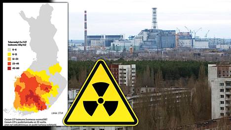 Tshernobylin onnettomuuden säteily levisi laajalti Suomeen.