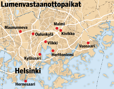 Lumenvastaanottopaikoille kuljetetaan vuosittain valtavia määriä lunta -  Kotimaa - Ilta-Sanomat