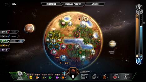 Terraforming Marsissa pelaajan tehtävä on tehdä Marsista asuttava.
