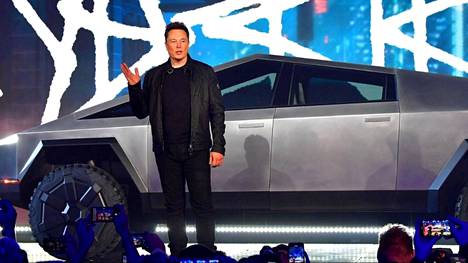 Elon Musk esitteli kulmikkaan Cybertruck-mallinsa 22. marraskuuta 2019.