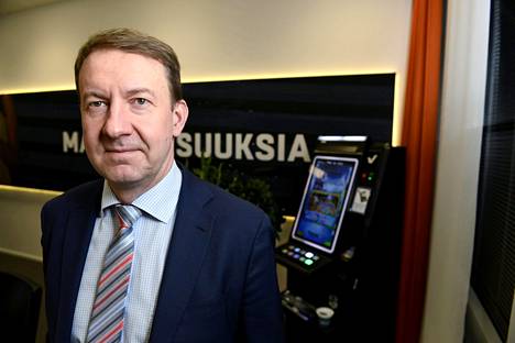 Vastuullisjohtaja Pekka Ilmivalta Veikkauksen mediatilaisuudessa Helsingissä 19. joulukuuta 2017.