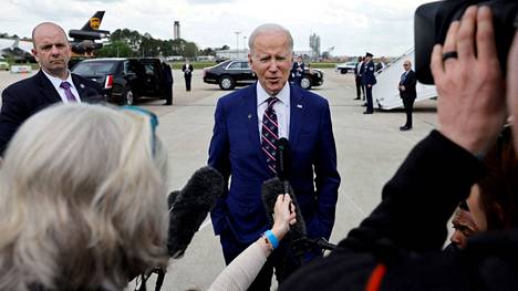 Yhdysvaltain presidentti Joe Biden puhui tiedotusvälineille Pohjois-Carolinassa tiistaina.