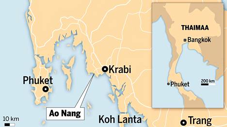 Bangkok Post: Rannalla raadeltua suomalaispoikaa pidetään sairaalassa 3  päivää – kulkukoirat siirretään pois Ao Nangista - Ulkomaat - Ilta-Sanomat