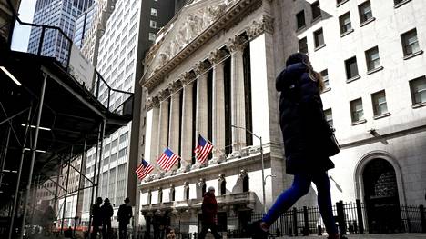 New Yorkin pörssi kuuluisan Wall Streetin varressa.