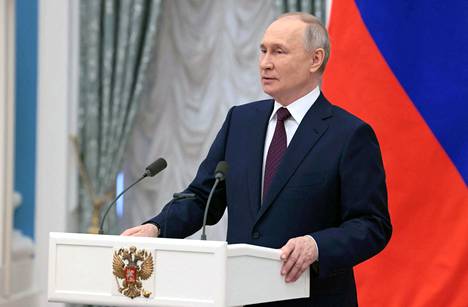 Vladimir Putin Moskovassa 8. maaliskuuta.