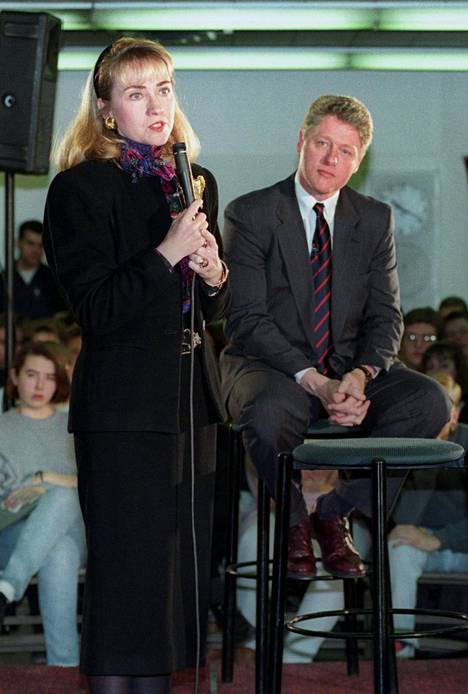 Hillary ja Bill Clinton Chicagossa vuonna 1992, jolloin Bill vasta tavoitteli Yhdysvaltain presidentin virkaa.