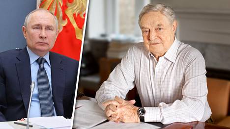 George Soros (oikealla) arvioi, että eräs Venäjän presidentti Vladimir Putinin liittolainen kärsisi erityisesti Venäjän tappiosta Ukrainassa.