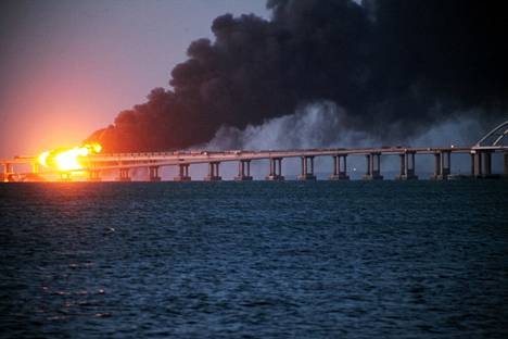 On the morning of August 6, 2022, a bomb explosion planned by a Ukrainian operation occurred on the Kershinsalmi bridge.  The fire continued for a long time and the bridge was badly damaged.