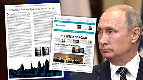 Helsingin Sanomat todella julkaisi avoimen kirjeen joka oli osoitettu sekä Putinille ja Trumpille, mutta Venäjällä leviävän valeuutisen kaltaista sisältöä kirjeessä ei ole.