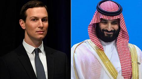 Donald Trumpin neuvonantaja ja vävy Jared Kushner ja Saudi-Arabian kruununprinssi Mohammed bin Salman.