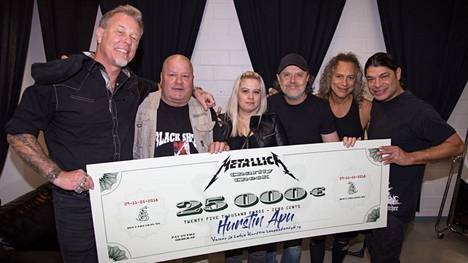 Metallicalta upea ele: lahjoitti Hurstin ruoka-avulle 25 000 euroa –  ”Tällainen iso summa auttaa paljon” - Viihde - Ilta-Sanomat