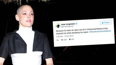 Rose McGowan avautui vaikeasta aiheesta Twitterissä.