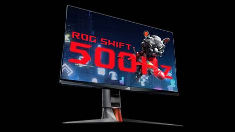 ASUS ROG Swift 500Hz -näyttö esiteltiin computex 2022 -messuilla.
