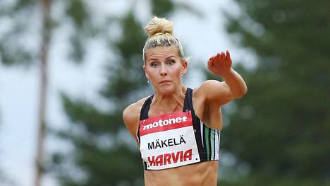 Kristiina Mäkelä ylitti ennätyksensä kahdesti Kalevan kisoissa lauantaina.