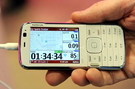 Sports Tracker -sovellus Nokian N79 Activessa.