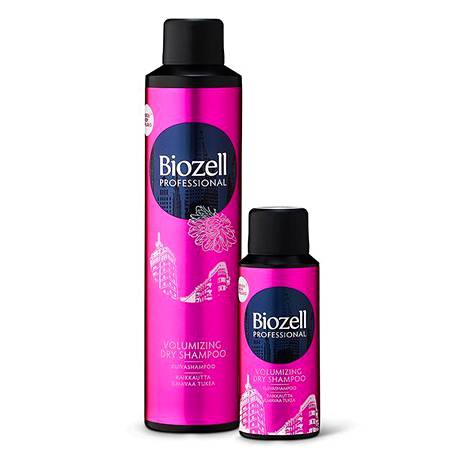 ”Biozell saa isot plussat edullisuudesta, kotimaisuudesta ja hyvästä saatavuudesta – tätä löytyy joka marketista. Hinta-laatusuhde on todellakin kohdallaan.” Biozell Professional Volumizing Dry Shampoo 6,90 €.