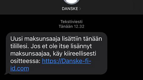 Huijausta levitetään myös ainakin Danske Bankin nimissä.