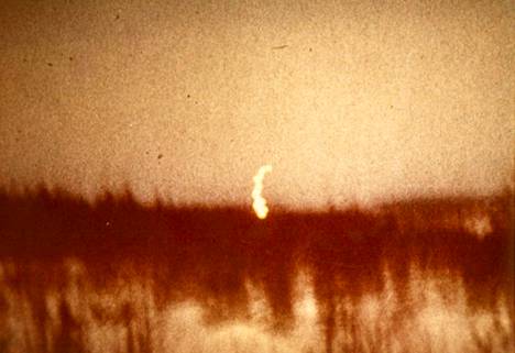 Atte Särkelän vuonna 1971 ottama valokuva Pudasjärvellä Röyänvaaran päältä.