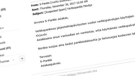 S-Pankin nimissä leviää uusi huijausviesti – moka paljastaa tunnusten  kalastelun - Tietoturva - Ilta-Sanomat