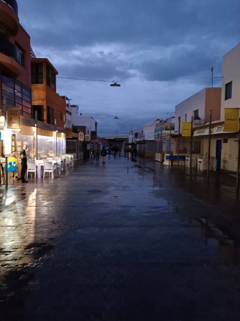 Fuerteventurassa ilma oli synkkä sunnuntaina. 