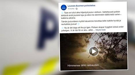 Lounais-Suomen poliisi toivottaa hyvää joulua rauhaa huokuvalla  musiikkivideolla – kuvauksista oli seesteisyys kaukana - Turun seutu -  Ilta-Sanomat