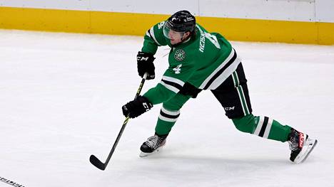 Miro Heiskanen pelaa uransa tehokkainta NHL-kautta.