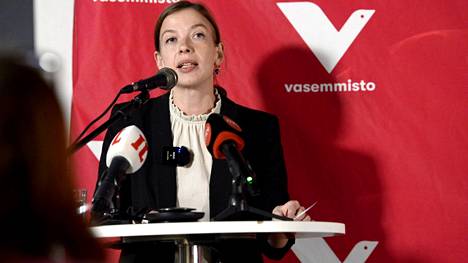 Li Andersson käynnisti presidentinvaalien vaalikampanjansa Helsingissä 7. marraskuuta 2023. 