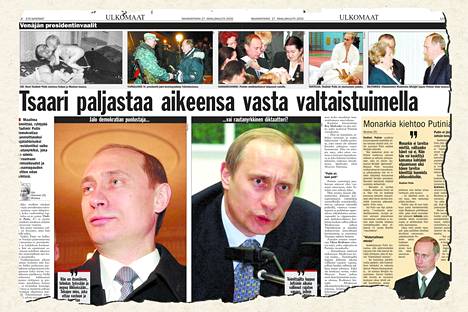 Весной 2000 года Арья Паананен собрала в своей статье прогнозы о Владимире Путине. Почти все они сбылись, хотя бы частично.
