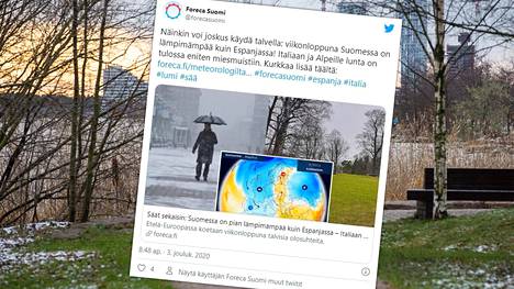 Euroopan sää heittää voltin: Suomessa on viikonloppuna lämpimämpää kuin  Espanjassa - Kotimaa - Ilta-Sanomat