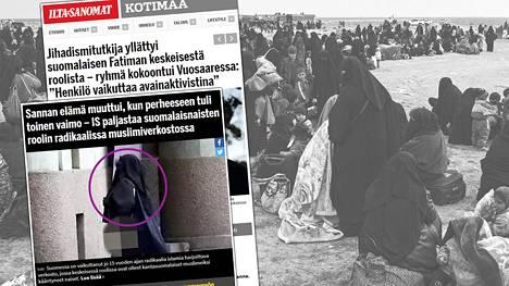 IS uutisoi Suomessa radikaalia islamia harjoittavasta verkostosta 30.3. Kuva oikealla: Tuhannet Isisin kannattajat, taistelijat ja heidän perheenjäsenensä pakenivat äärijärjestön viimeisiltä alueilta Syyrian Baghuzista helmikuussa. Ihmiset kerättiin Baghuzin lähelle tasangolle turvatarkastusta varten.
