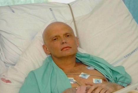 Aleksandr Litvinenko sairaalassa.