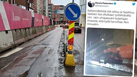 REDin työmaan vaaralliselle liikenteenjakajalle ratkaisu - Kotimaa -  Ilta-Sanomat