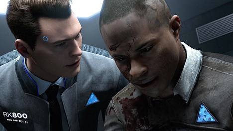 Ranskalaisen Quantic Dreamin teokset ovat pelin ja vuorovaikutuksellisen elokuvan välissä, ja ihmishahmot on toteutettu liikkeenkaappauksella. Kuvassa Detroit: Become Human.