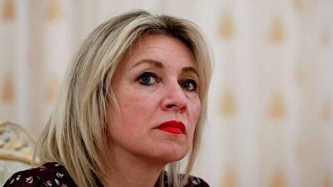 Venäjän ulkoministeriön tiedottaja Maria Zaharova helmikuun puolivälissä.