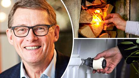 Puhemies Matti Vanhanen on pienentänyt sähkönkulutustaan laskemalla sisälämpötilaa ja polttamalla puita talonsa kahdessa uunissa. 