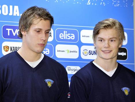 Miro Hovinen ja Alexander Ruuttu joulukuussa 2011.